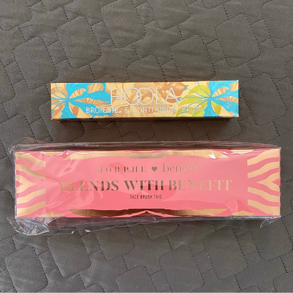 NEW | 4-SET ✅ Benefit Cosmetics - Hoola & Morphe Collab Brushes